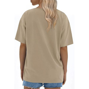 T-shirt unisexe à manches courtes, col rond, couleur unie, style décontracté, en coton 100% écologique, noir délavé, coupe oversize, avec logo. - Product Image 2