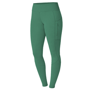 Leggings d'équitation de qualité supérieure pour femmes, tissu extensible doux, avec logo. - Product Image 1