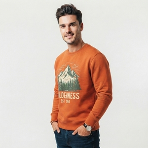 Sudadera Moderna para Hombre con Estampado Gráfico, Ligera, Informal, con Estampados Gráficos Originales, Corte Holgado, Personalizable - Product Image 5