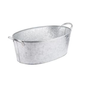 Stainless Steel <b>Galvanized</b> Oval Beverage <b>Tub</b> Drink Cooler Beer Wine Chiller Party Serving <b>Tub</b> for Bar BBQ Events Bulk Wholesale - Product Image 4