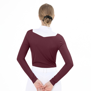 Haut de sport à manches longues pour femme, idéal pour l'équitation, coupe confortable pour les sports équestres et l'équitation. - Product Image 2