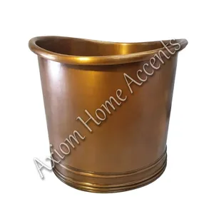 Bañera de Cobre Forjada a Mano, Diseño Independiente Tipo Spa para Adultos, Detalles Axiom para un Toque Atemporal en el Hogar - Product Image 6