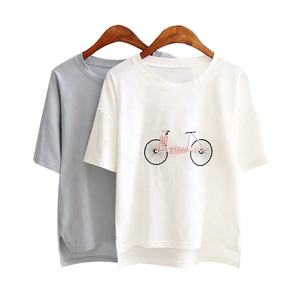 Wholesale Summer Custom Women's O-neck Oem logo Custom Design Plain <b>T</b>-<b>shirts</b> OEM Printing <b>t</b> <b>Shirts</b> with Embroidered Tshirt - Product Image 1