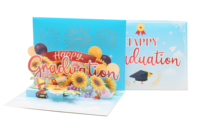 Carte de vœux personnalisée Feu d'artifice 3D Pop up Cartes-cadeaux d'anniversaire Lumière et musique Joyeux anniversaire Enregistrement vocal