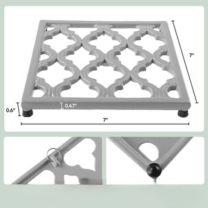 Premium Heat-Resistant Metal <b>Trivet</b> for Kitchen and Dining Table Durable Iron <b>Trivet</b> Stand for Hot Pots and Pans - Product Image 3