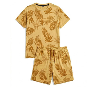 Conjunto de Camiseta y Pantalones Cortos Sublimados para Hombre, Tela Ligera, Cómoda y Elástica, Estilo Moderno, Ropa Deportiva - Product Image 1