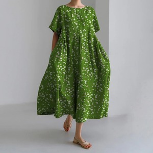 Chemisier Bohème en Coton Uni à Col en V et Manches Courtes, Coupe Classique, Broderie, Grande Taille pour Femme, Automne - Product Image 4