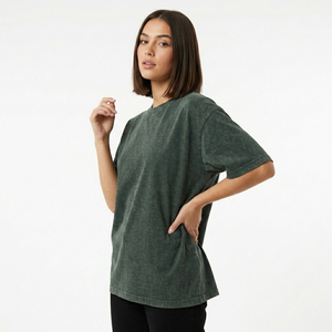 Camisetas Vintage Lavadas para Hombre, Camisetas de Color Sólido con Lavado Ácido, Camisetas Personalizadas Estampadas 100% Algodón, Camiseta de Manga Corta Oversize para Hombre - Product Image 4