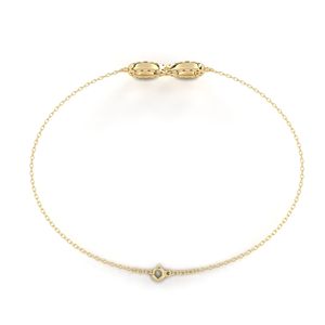Elegant <b>Infinity</b> Design Womens 14K 18K Gold Lab Grown Diamond IGI Certified Adjustable Chain Bracelet Brilliant Cut Trendy Fine - Product Image 6