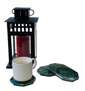 Sous-verre tendance en os incrusté pour la maison, le bureau, l'hôtel – Sous-verre artisanal finition lisse pour la décoration de tables à manger et de tables basses - Product Image 2