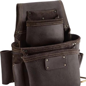 Best Selling Customized Solid Color Genuine Leather Knife-<b>Roll</b> <b>Tool</b> <b>Bags</b> New Arrival OEM Support Your Own Logo Custom Label - Product Image 4