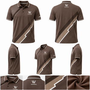 เสื้อยืดแขนสั้นผู้ชายไซส์ใหญ่ ผ้าโพลีเอสเตอร์ผสมคอตตอน ทอแบบถัก แห้งเร็ว ระบายอากาศได้ดี สวมใส่สบาย ขายส่ง - Product Image 3