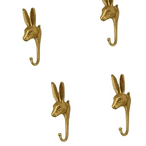 New Arrival Golden Rabbit <b>Wall</b> Hook Decorative Animal Hanger Luxury Bunny Hooks for Home Decor Key Holder Coat Rack - Product Image 1