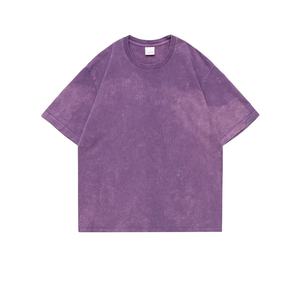 T-shirt Homme Oversize en Jersey Tricoté Lourd Uni à Manches Courtes en Polyester/Coton Écologique, Style Sportif, Logo Personnalisé - Product Image 6