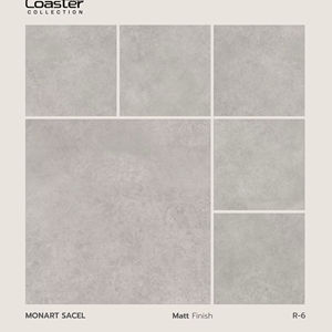 Baldosa de porcelana con textura tallada de 600x600 mm con acabado mate, diseñada para favorecer un flujo espacial refinado y garantizar la fiabilidad del suelo. - Product Image 1