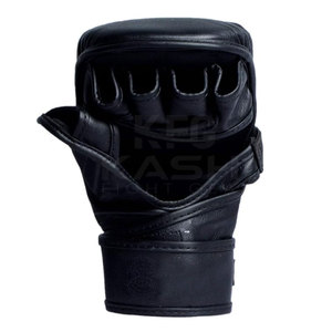 Guantes de Piel para Kick Boxing y MMA de Alta Calidad con Diseño Transpirable y Absorbente de Humedad para Entrenamiento de Fuerza y Soporte - Product Image 6