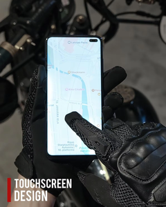 Gants de moto unisexes en cuir imprimé, imperméables et respirants, pour la conduite quotidienne en hiver, protection intégrale des doigts pour motards et motocross - Product Image 5