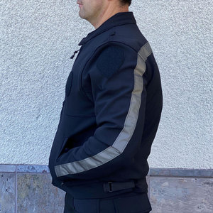 Chaqueta de Trabajo Econex Sports para Hombre, Alta Visibilidad, Reflectante, Poliéster, Cierre Frontal con Cremallera, Franjas de Seguridad, Certificación CE/EU, Protección Contra Pinchazos - Product Image 3