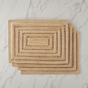 Rectangular <b>Rattan</b> Placemat Delightful Woven <b>Table</b> Mat <b>Dining</b> Placemat Natural <b>Table</b> Setting Accent Ideal For Kitchen Home Decor - Product Image 1