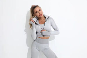 Conjuntos de Yoga Deportivos para Mujer, 2 Piezas, Sin Mangas, Resistentes al Agua, para Gimnasio y Fitness, Cintura Alta, Venta al Por Mayor 2026 - Product Image 6