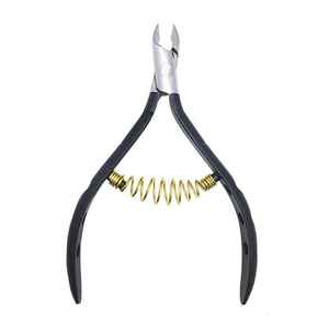 Professional High Quality Stainless Steel Black & Gold Cuticle Nipper Best Nail Nipper for Manicure Pedicure Ingrown Removal - Product Image 1