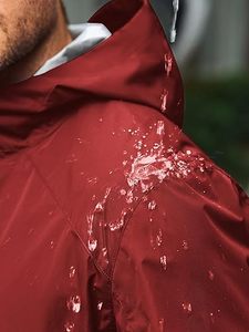 Impermeable Ecológico Reutilizable de Tela de Loto, Cortavientos, Chubasquero Largo para Hombres y Mujeres, Ropa para Lluvia, Senderismo y Camping - Product Image 5