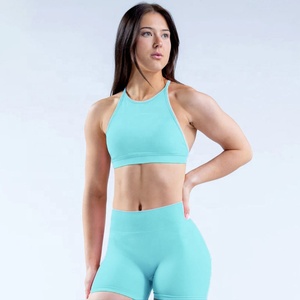 ชุดออกกำลังกายพิลาทิสคุณภาพสูง เสื้อผ้ากีฬาฟิตเนสระบายอากาศดี กางเกงออกกำลังกายเอวสูงแบบไขว้ ชุดโยคะ - Product Image 1