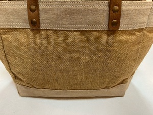 Jute Extra <b>Large</b> <b>Beach</b> Tote Shopping <b>Bag</b> with Top Handle and Hand Length Handle Custom Logo Option for Groceries - Product Image 4