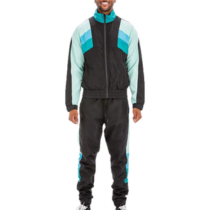 Men's Premium Quality Two-Piece Set Breathable Windbreaker Long Sleeve Crinkle <b>Tracksuit</b> Plus Size Casual Wear Summer - Product Image 1