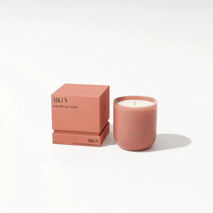 Soy Wax Cylinder Candle-100% Organic Non-Toxic <b>Environment</b>-Friendly Over 60 Hours Burn Time Glass Jar - Product Image 4