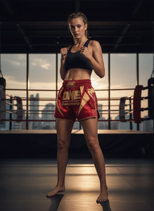 Pantalones de Entrenamiento de Muay Thai para Hombre y Mujer, Pantalones Cortos de MMA con Logotipo Frontal para Artes Marciales, Uniformes de Boxeo - Product Image 5
