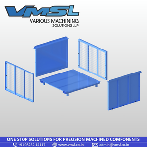 VMSL Heavy Duty <b>Stackable</b> Metal <b>Storage</b> Cage Foldable Wire Mesh Pallet Box Industrial Warehouse <b>Container</b> Made India Model VMSL - Product Image 5