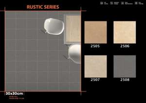 Dalles de stationnement en céramique numérique premium, finition mate extérieure, 300x300mm, 30x30cm, 12x12 pouces, pour allées et parkings - Product Image 3