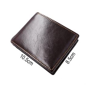Portefeuille en cuir de vachette tanné végétal pour homme, motif filigrané, avec compartiment pour stylo et fonction RFID – Élégant et de qualité supérieure - Product Image 4