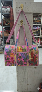 Bolsa de Viaje de Fin de Semana Farida Khaolo, Hecha a Mano, de Algodón, Duradera, Ecológica, Casual, Deportiva, de Lujo, con Cierre de Cremallera y Gran Capacidad - Product Image 3