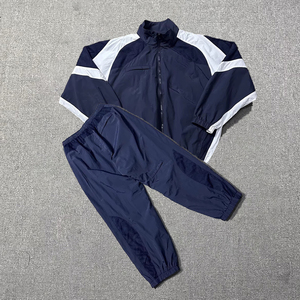 OEM Nylon Tracksuit Set Custom Logo Windbreaker <b>Jacket</b> Pants 2 Piece Sportswear Set Wholesale Bulk Manufacturer - Product Image 1