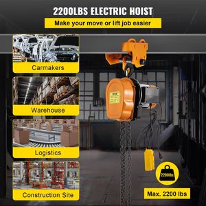 10ft altezza di sollevamento 2200lbs capacità di argano elettrico paranco con telecomando per varie applicazioni - Product Image 2