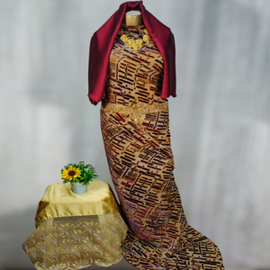 Tela de mezcla de algodón/poliéster con diseño de paisley, jacquard, terciopelo somalí súper clásico, con pedrería de esmeralda, última colección 2026 - Product Image 2