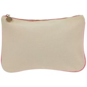 Canvas Cosmetic Bag Zipper Makeup Pouch Travel <b>Toiletry</b> Organizer Portable Beauty <b>Storage</b> Everyday Use Accessory - Product Image 4