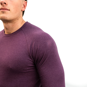 Mens Long Sleeve Compression Shirt <b>Raglan</b> Sports Base Layer Gym Fitness Running Training Athletic Performance <b>Top</b> Activewear Pro - Product Image 4