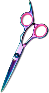 Premium Quality Hair Cutting Barber <b>Scissors</b> 5.5" Adjustable Finger Rest and Screw Metal Steel Salon <b>Scissors</b> With Paper Coated - Product Image 6