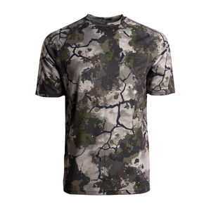Ropa de caza para exteriores, transpirable, con estampado de camuflaje, camisetas de caza para hombre, camiseta de caza de algodón con cuello redondo para senderismo. - Product Image 1