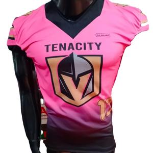 Maillot de football américain pour les fans Short à broderie en sergé respirant à séchage rapide Taille Plus Sublimation personnalisée Nouvelles vraies photos - Product Image 1