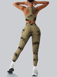 Conjunto de Yoga de 2 Piezas para Mujer, Ropa Deportiva, Ajuste Cómodo, Conjunto de Ejercicio de Yoga de Dos Piezas, Ropa de Yoga Elástica de Alto Rendimiento - Product Image 3