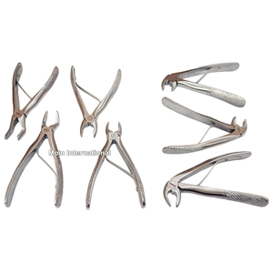 Ensemble de forceps d'extraction pour bébé, instruments chirurgicaux dentaires pédiatriques de qualité supérieure pour les procédures d'extraction dentaire chez les nourrissons et les enfants - Product Image 2