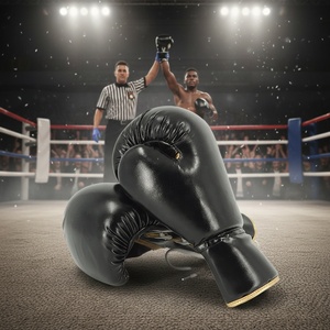 Guantes de Boxeo MMA de Cuero PU Personalizados, Dedos Completos, Acolchados, con Forro Moldeado y Cierre de Velcro para Entrenamiento de Adultos - Product Image 5