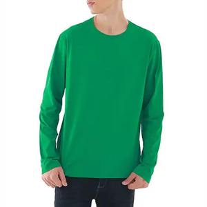 Camiseta de manga larga extragrande para hombre, lisa, de algodón, con impresión personalizada, servicio OEM. - Product Image 5