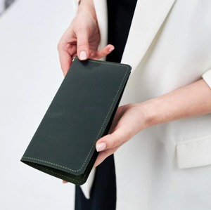 Ultra-Thin Leather Wallet Sleek Long Envelope Money Pouch Clutch Purse Elegant Coin Pocket Compact Card <b>Holder</b> for Cash Carry - Product Image 2