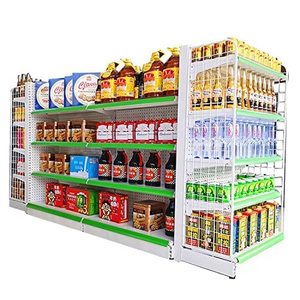 Étagère en fer réglable à fentes Lukia |   Étagère murale à 5 niveaux 6,5 pi x 3 pi pour les épiceries, les magasins Kirana et les commerces de détail (lot de 3) - Product Image 3