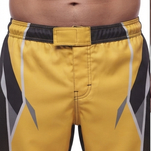 Shorts de boxe professionnels pour hommes, impression par sublimation, haute performance, séchage rapide, évacuation de l'humidité pour l'entraînement martial - Product Image 4